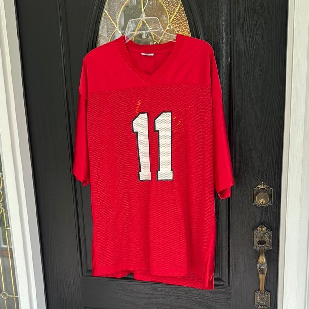 ProEdge XL Georgia Red Football Jersey with Number 11